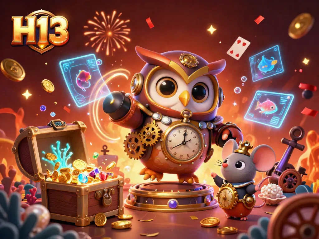 H13 brings excitement with a colorful, immersive casino experience featuring cartoon characters and dynamic gaming elements.