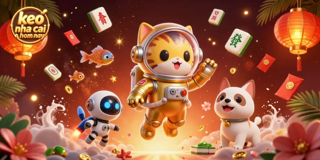 Engage with keo nha cai hom nay through dynamic betting strategies illustrated in a vibrant 3D scene.