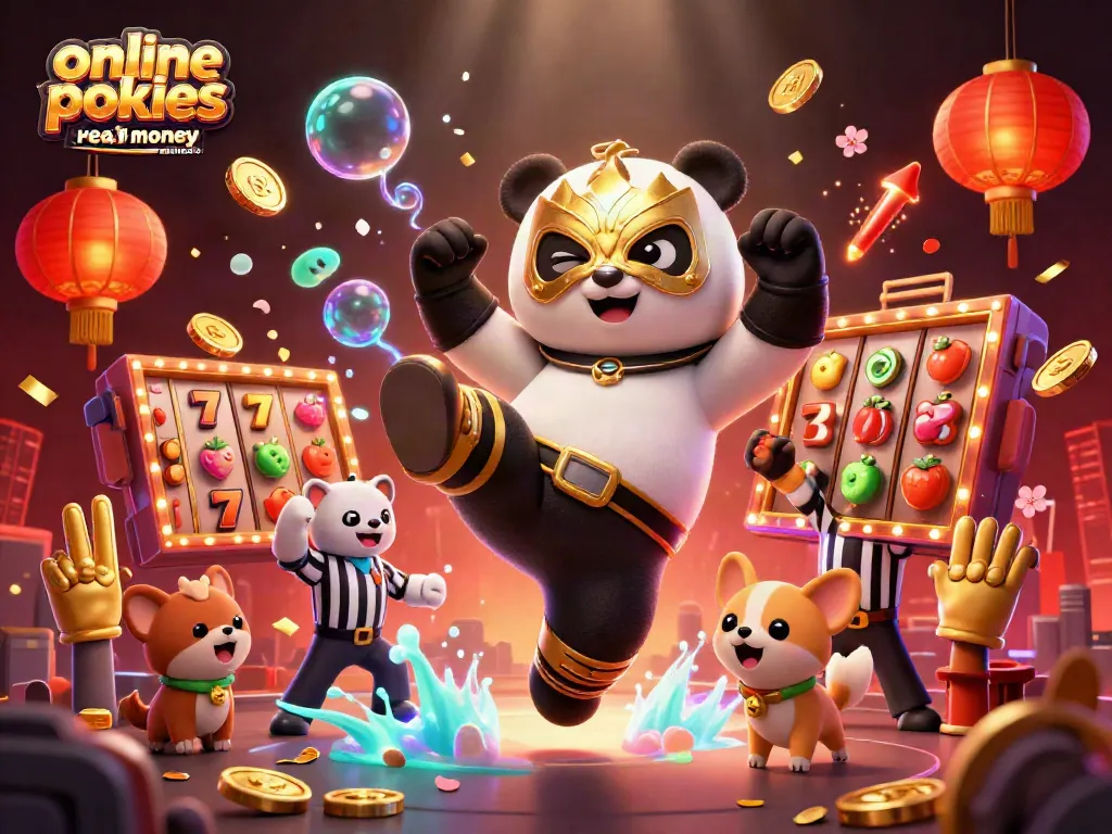 Experience thrilling online pokies real money Australia with dynamic slot game action and vibrant characters.