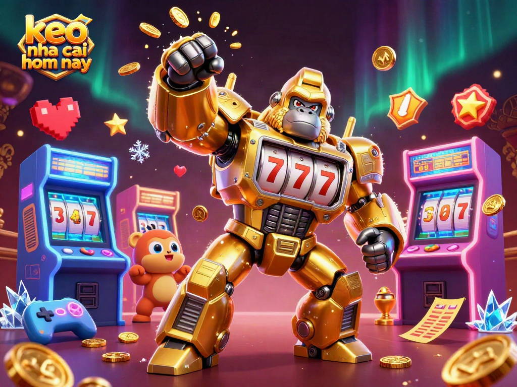 Engage with keo nha cai hom nay in this vibrant digital casino illustration featuring dynamic gaming elements.